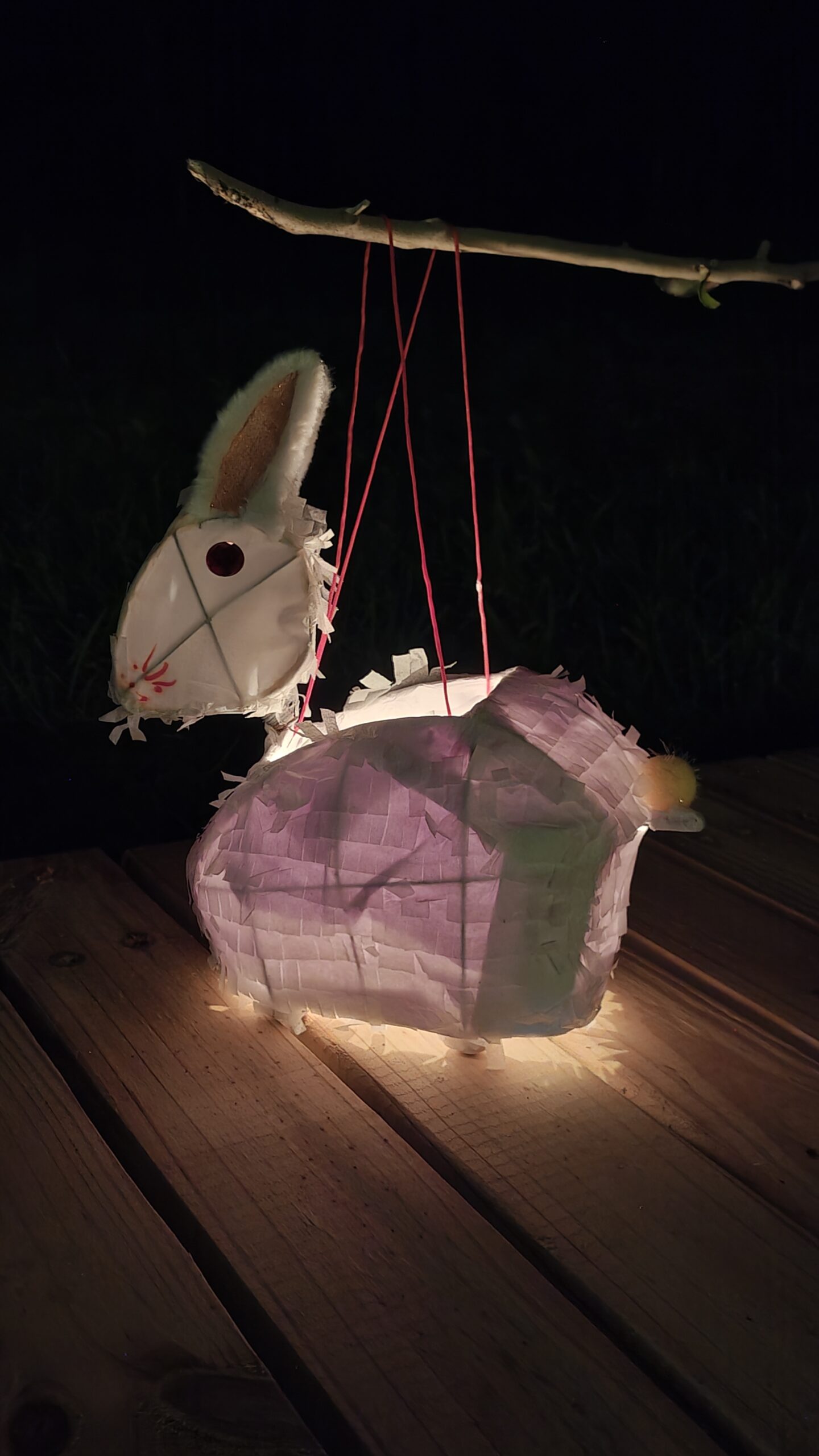 Paper Mache Jade Rabbit Lantern